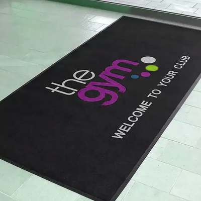 9 میلیمتر ضد لغزشی در فضای باز فرش UV استیبالیزه شده با لوگو چاپ شده فرش ورودی خوش آمدید